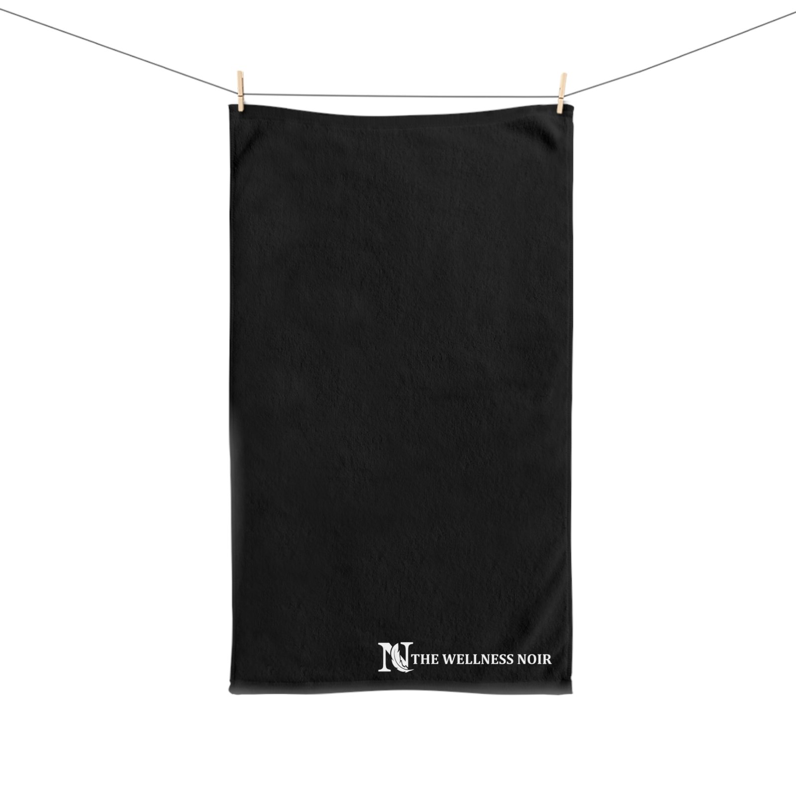 Wellness Noir Hand Towel I - Image 3